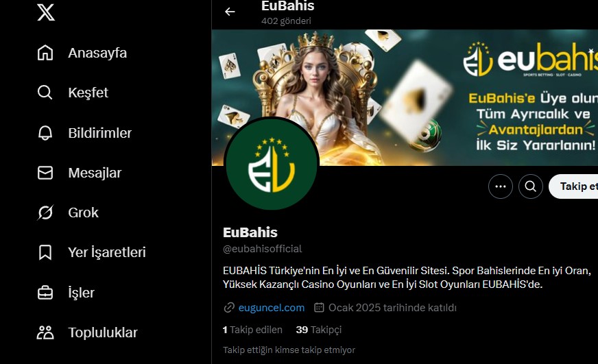 Eubahis Twitter
